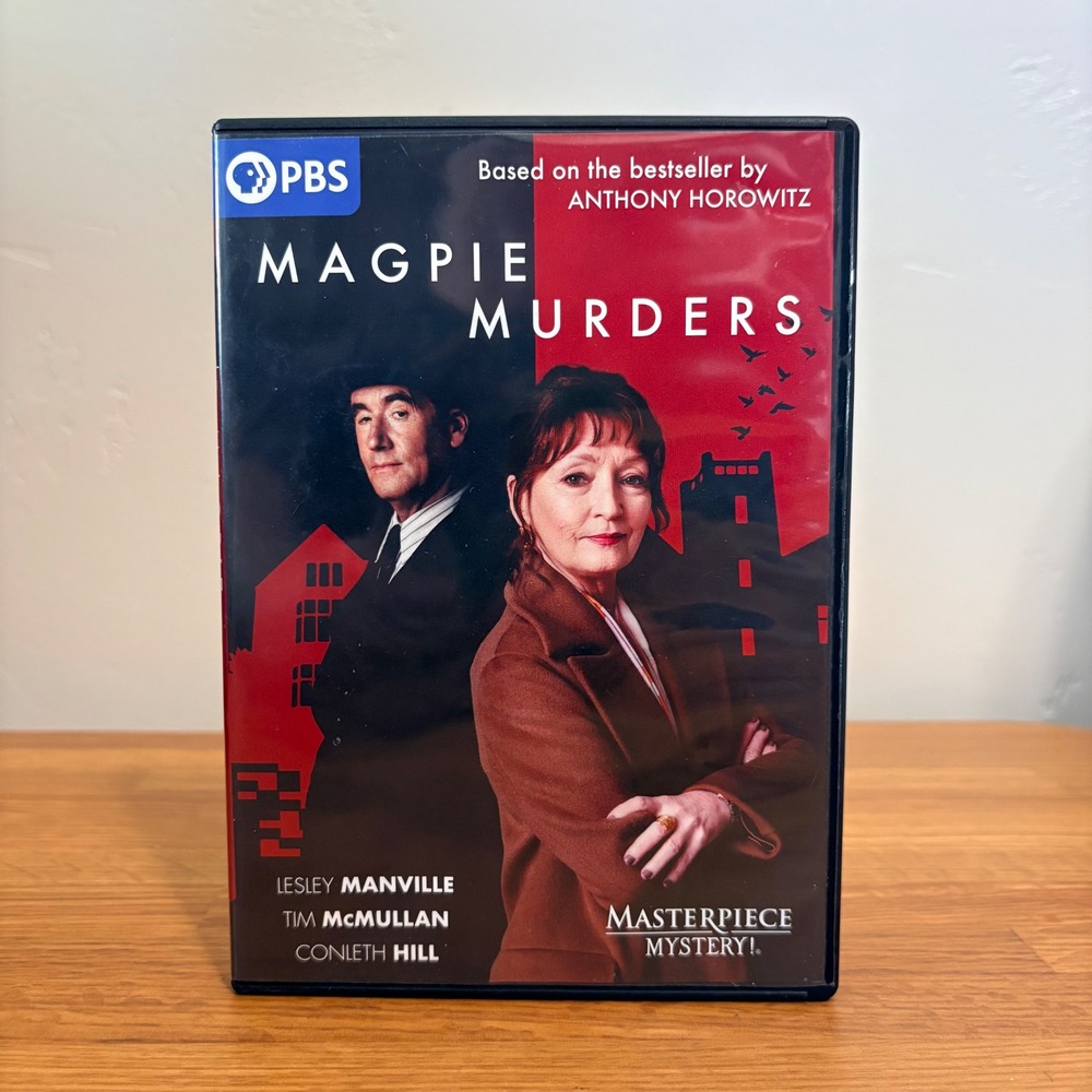 Magpie Murders Masterpiece Mystery DVD PBS 2-Disc Set Anthony Horowitz Series
